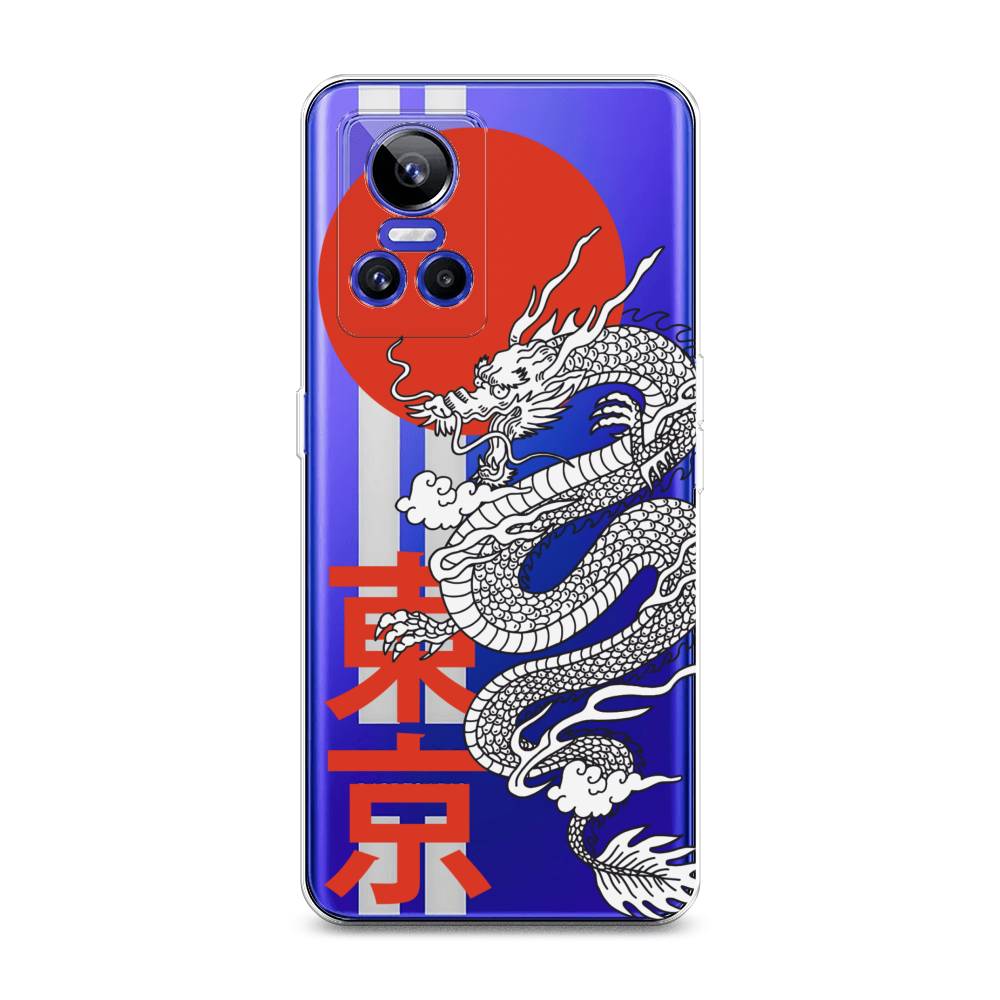 

Чехол на Realme GT Neo 3 "Китайский дракон", Черный;красный;белый, 259050-1