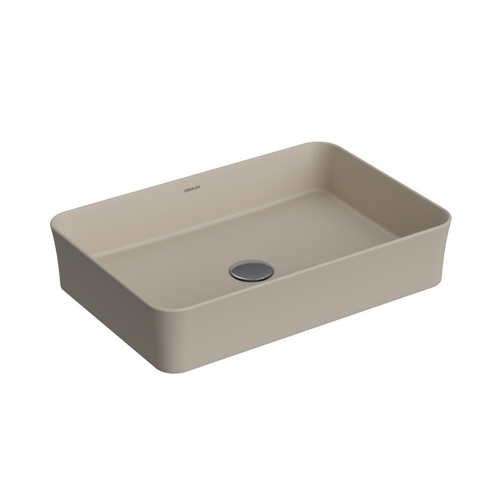

Раковина Berges EGO SL 55x38 см, матовый жасмин 133049805, Бежевый, EGO SL