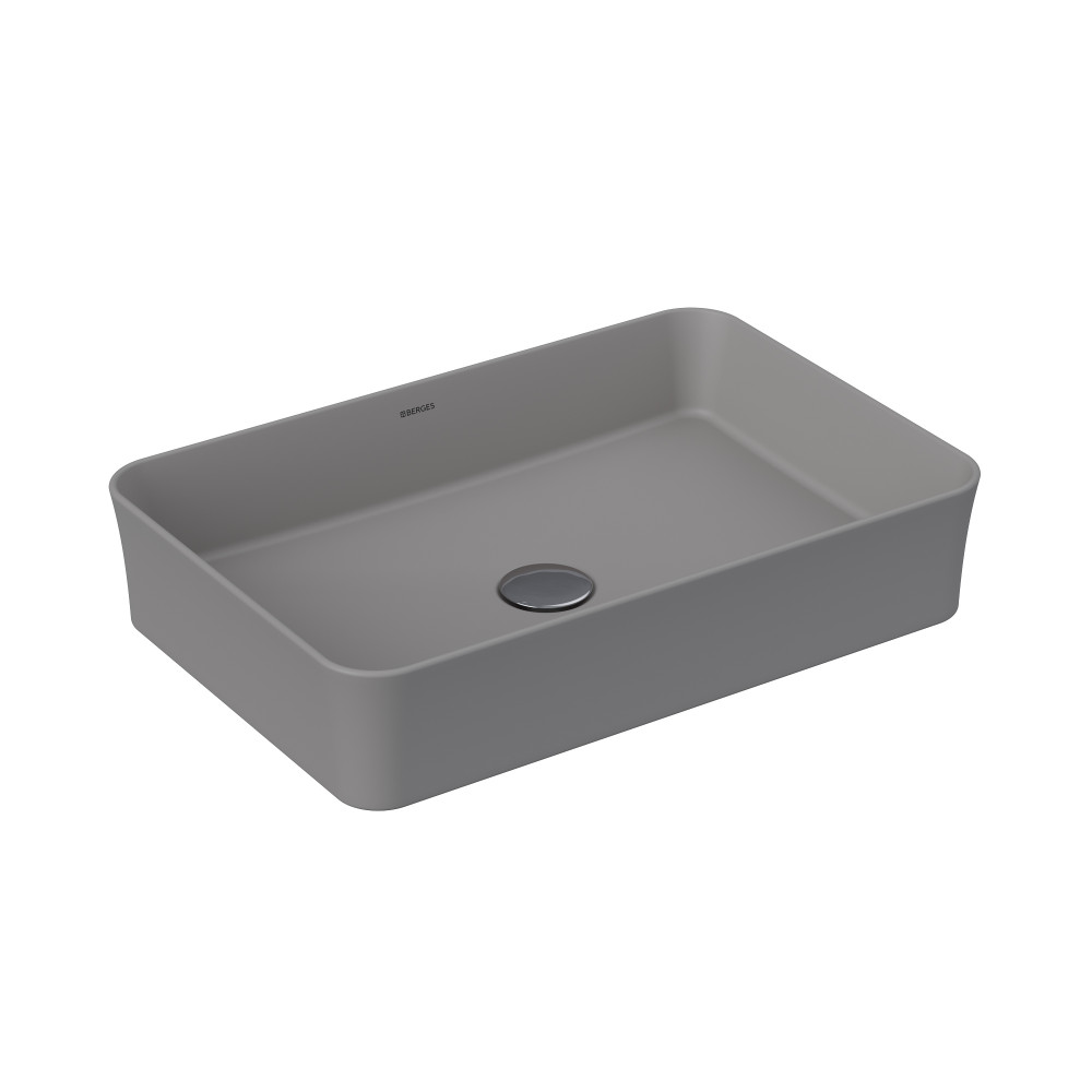 

Раковина Berges EGO SL 55x38 см, матовый серый 133049806, EGO SL