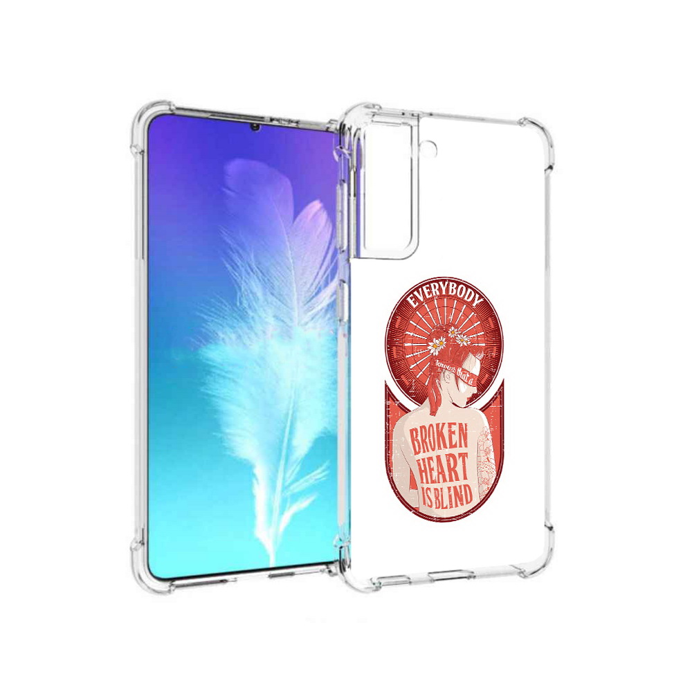 

Чехол MyPads Tocco для Samsung Galaxy S21 девушка разбитое сердце (PT157088.510.310), Прозрачный, Tocco