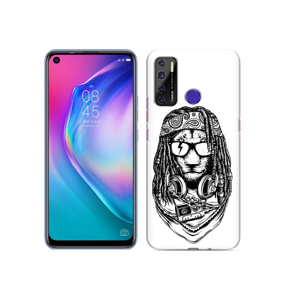 

Чехол MyPads Tocco для Tecno Camon 15 дреды льва, Прозрачный, Tocco