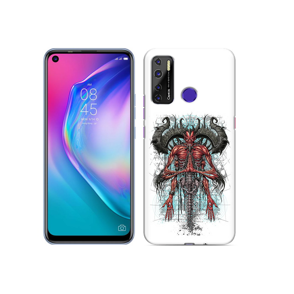 

Чехол MyPads Tocco для Tecno Camon 15 дьявол, Прозрачный, Tocco