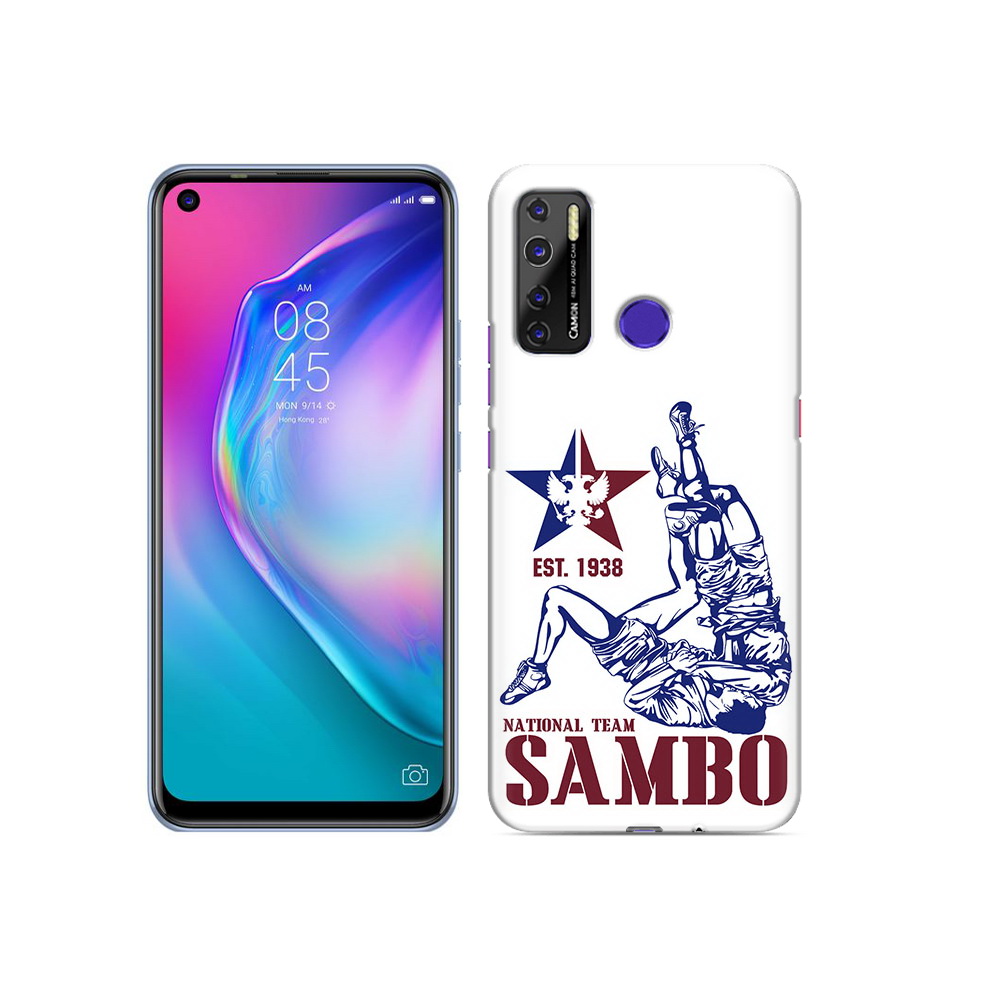 

Чехол MyPads Tocco для Tecno Camon 15 единоборства самбо, Прозрачный, Tocco