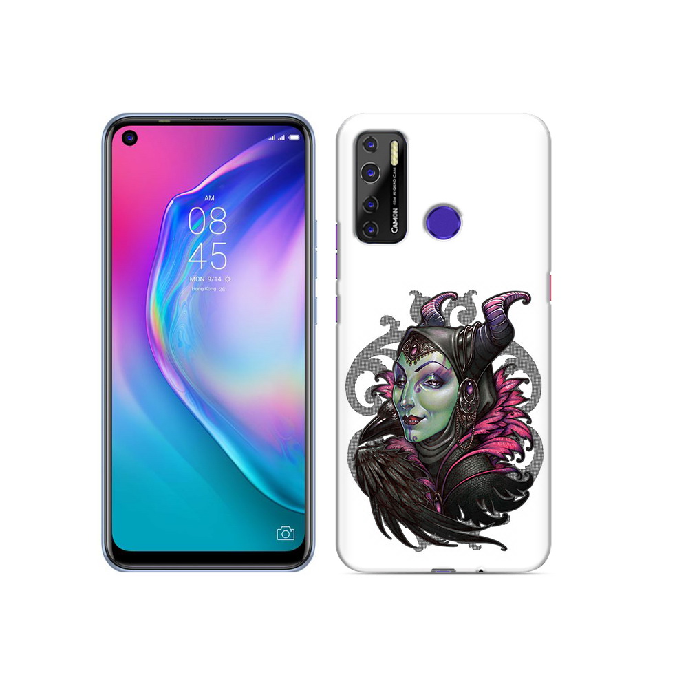 

Чехол MyPads Tocco для Tecno Camon 15 зеленая девушка с вороном, Прозрачный, Tocco