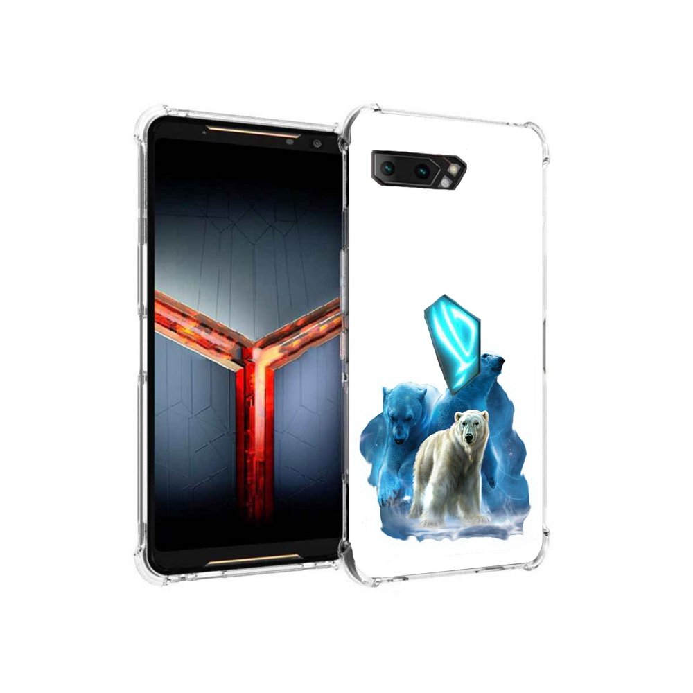 

Чехол MyPads Tocco для Asus ROG Phone 2 полярный медведь, Прозрачный, Tocco
