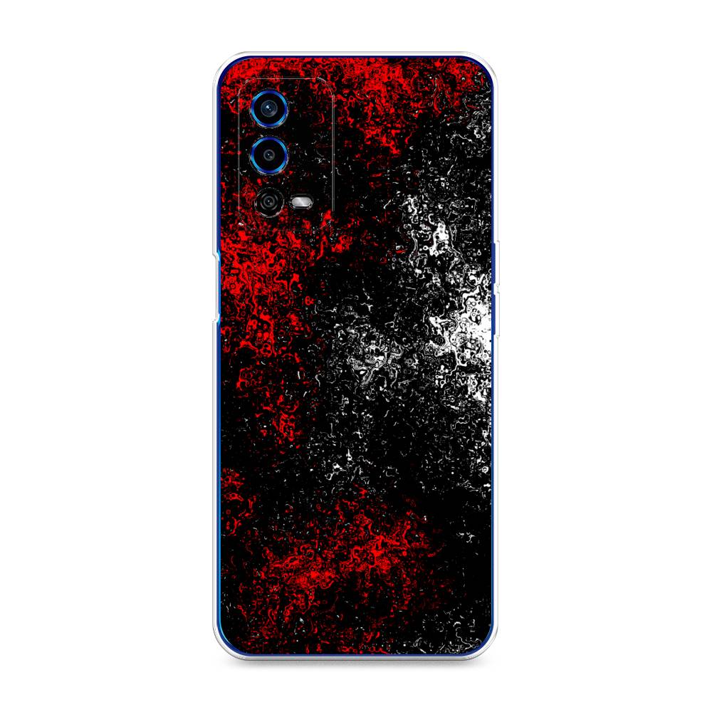 

Чехол для Oppo A55 4G "Монотипия", Красный;черный;белый, 259150-3