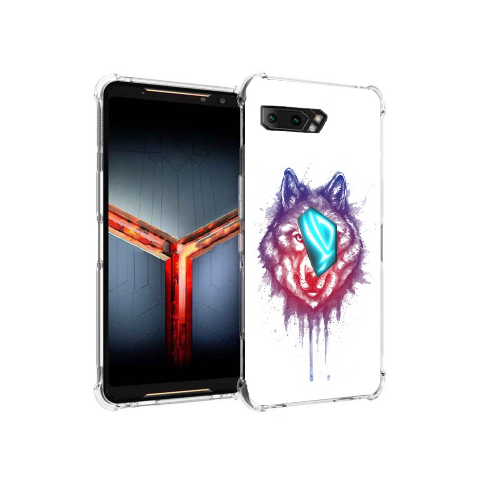 

Чехол MyPads Tocco для Asus ROG Phone 2 пушистый волк, Прозрачный, Tocco
