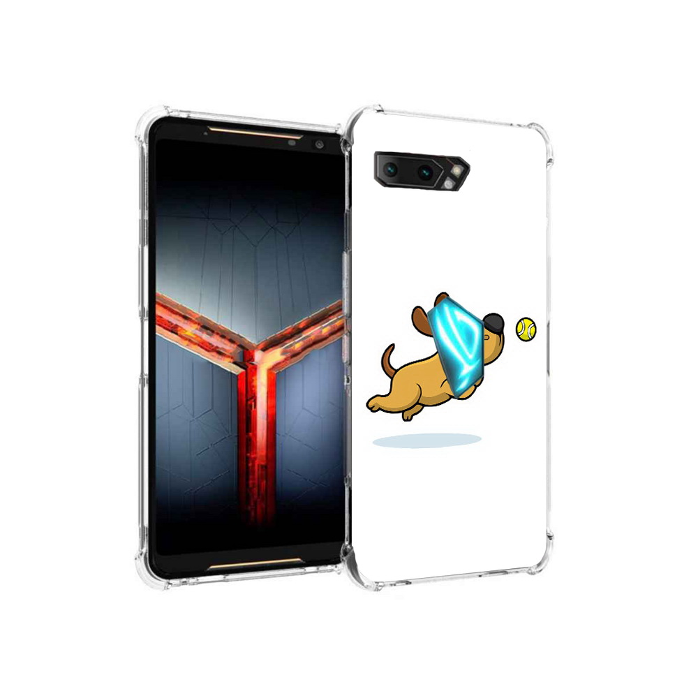 

Чехол MyPads Tocco для Asus ROG Phone 2 пёсик, Прозрачный, Tocco