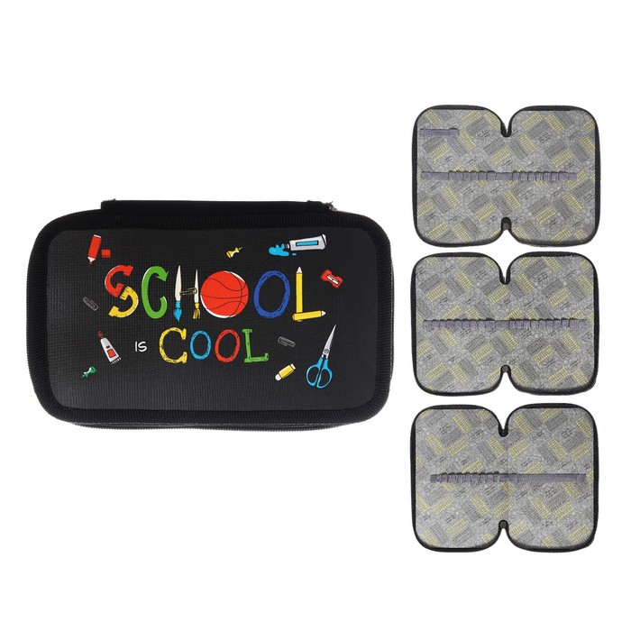 

Пенал 3 секции Calligrata School, 125 х 205 х 55 мм, Разноцветный, School