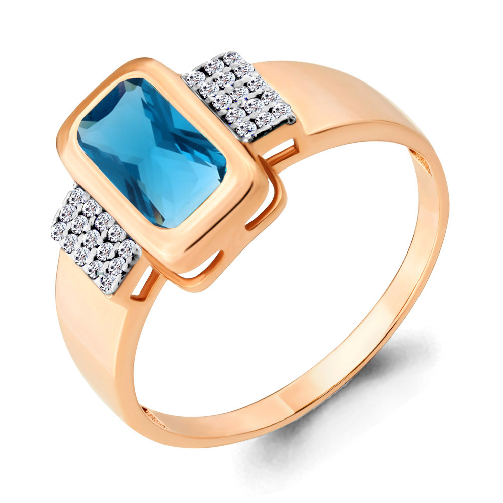 

Кольцо из серебра р.  AQUAMARINE 6903593А_925_з, 6903593А_925_з