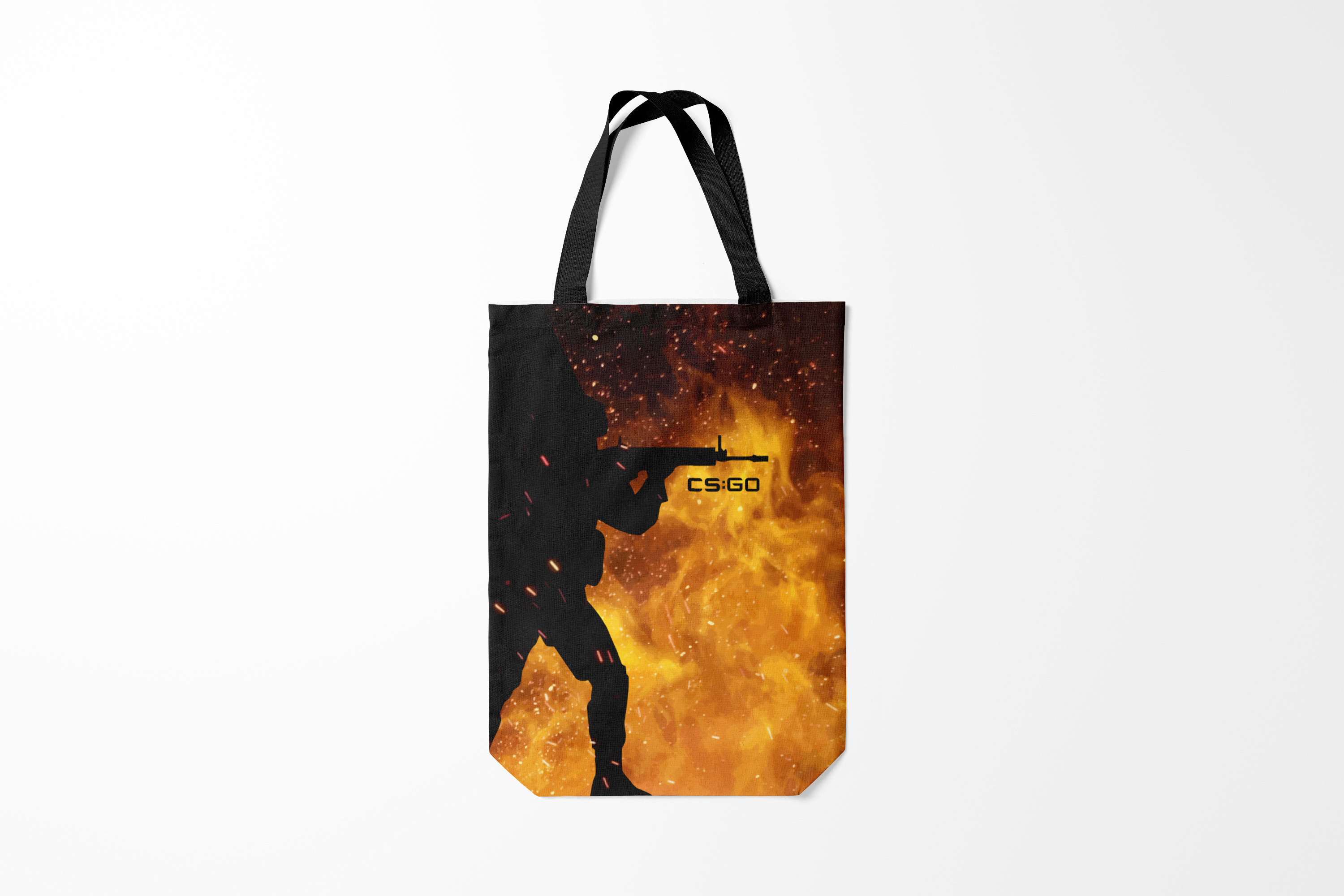

Сумка шoппер унисекс Burnettie Counter Strike CS GO Fire,, Counter Strike CS GO Fire