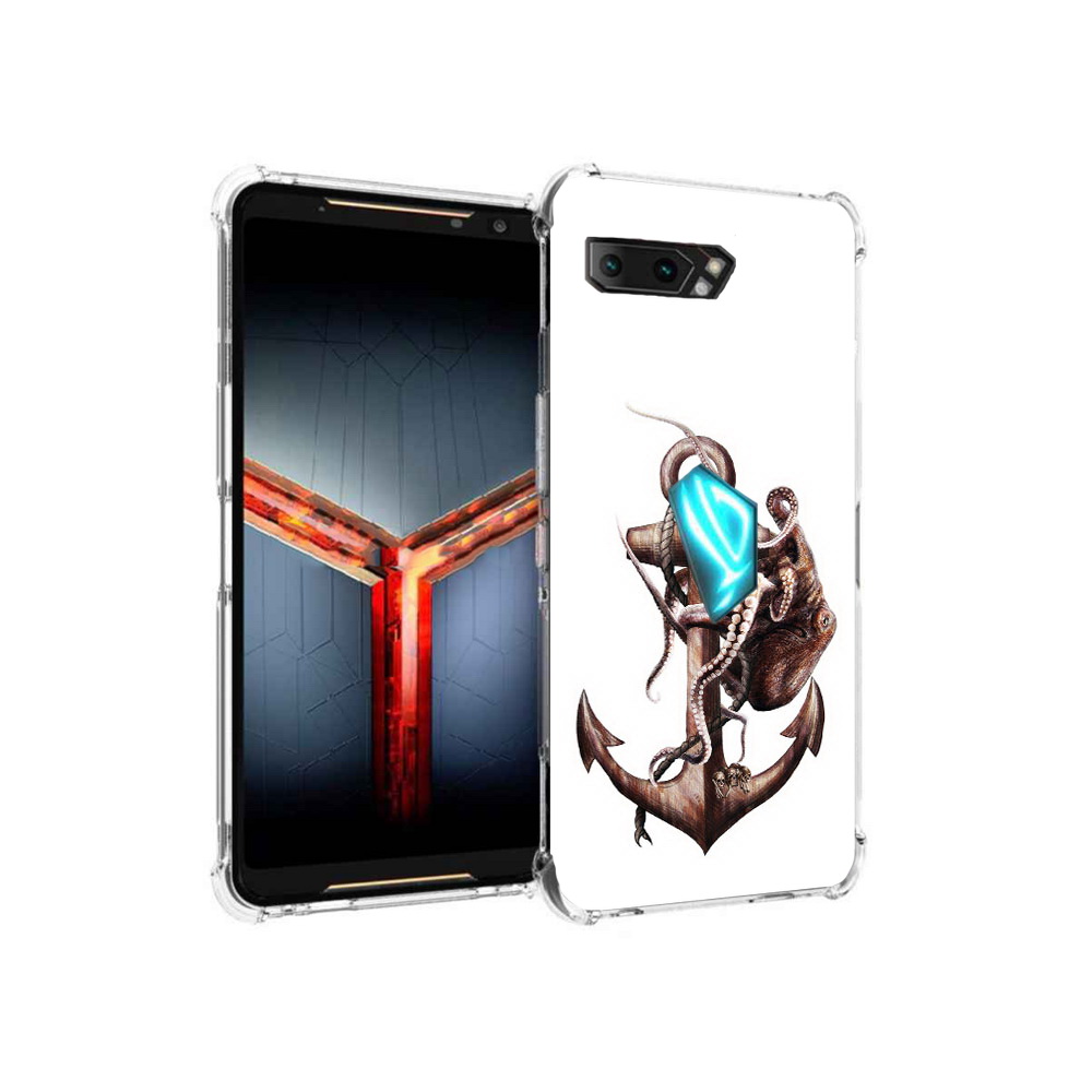 

Чехол MyPads Tocco для Asus ROG Phone 2 ржавый якорь, Прозрачный, Tocco