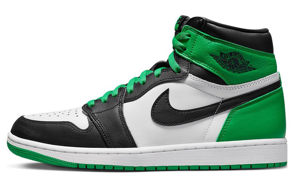 

Кеды унисекс Jordan Air Jordan 1 High OG Black and Lucky Green GS разноцветные 35.5 EU, Разноцветный, Air Jordan 1 High OG Black and Lucky Green GS