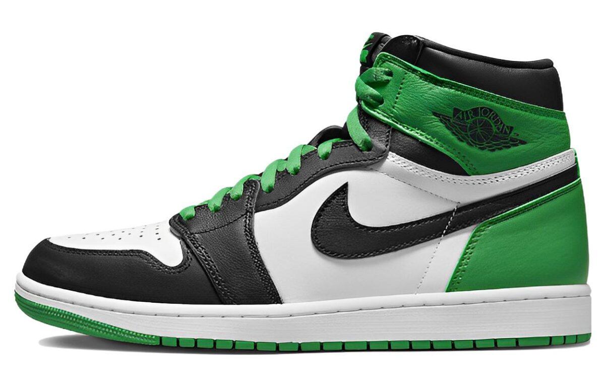 

Кеды унисекс Jordan Air Jordan 1 High OG Black and Lucky Green разноцветные 40 EU, Разноцветный, Air Jordan 1 High OG Black and Lucky Green