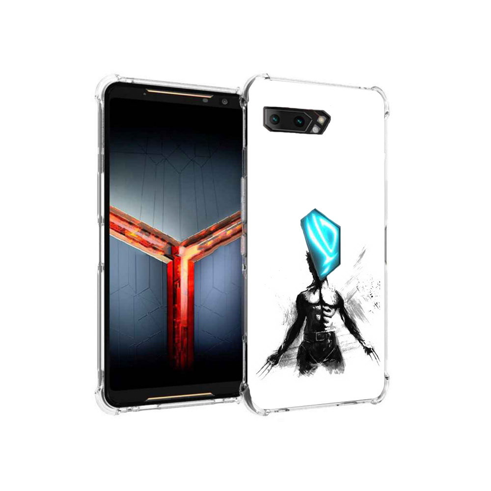 

Чехол MyPads Tocco для Asus ROG Phone 2 росомаха, Прозрачный, Tocco