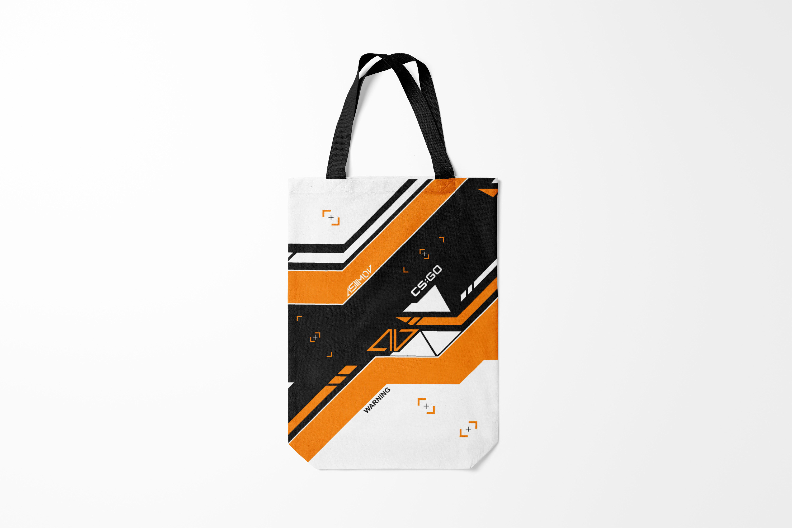 

Сумка шoппер унисекс Burnettie Counter Strike CS GO Asiimov Inverted,, Counter Strike CS GO Asiimov Inverted