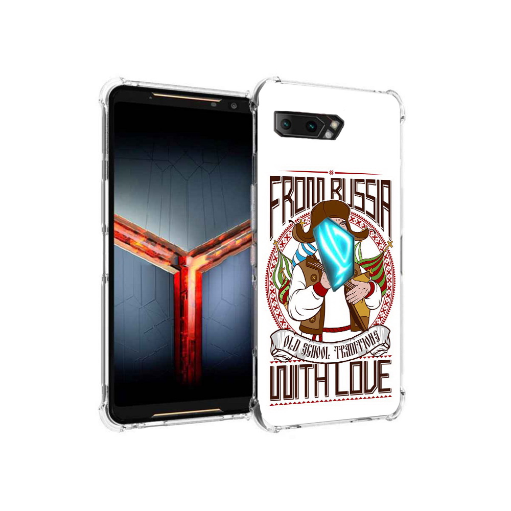 

Чехол MyPads Tocco для Asus ROG Phone 2 русский мужчина, Прозрачный, Tocco