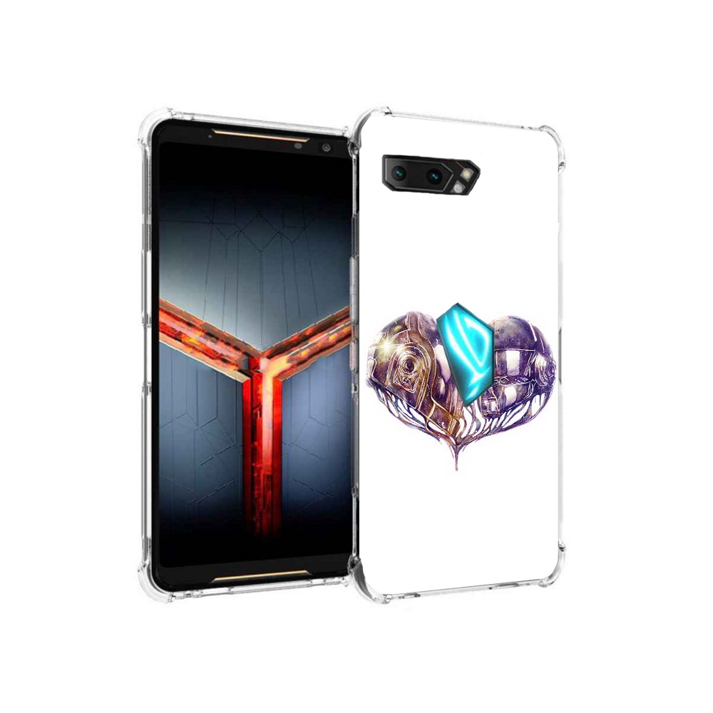 

Чехол MyPads Tocco для Asus ROG Phone 2 сердце абстракция, Прозрачный, Tocco
