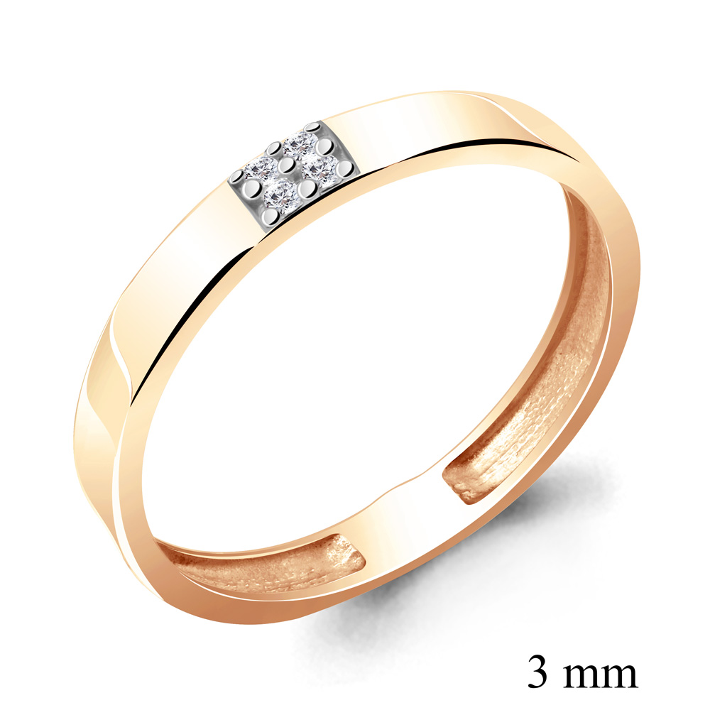 

Кольцо из золота р. 16,5 AQUAMARINE 61672А_585_кз, 61672А_585_кз