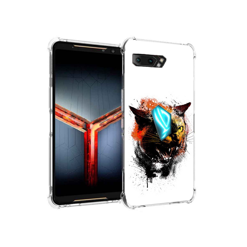 

Чехол MyPads Tocco для Asus ROG Phone 2 сиамский кот, Прозрачный, Tocco