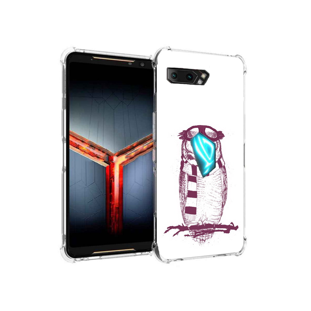 Чехол MyPads Tocco для Asus ROG Phone 2 сова-летчик