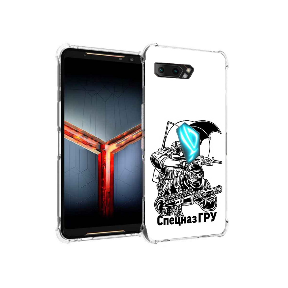 

Чехол MyPads Tocco для Asus ROG Phone 2 спецназ гру, Прозрачный, Tocco