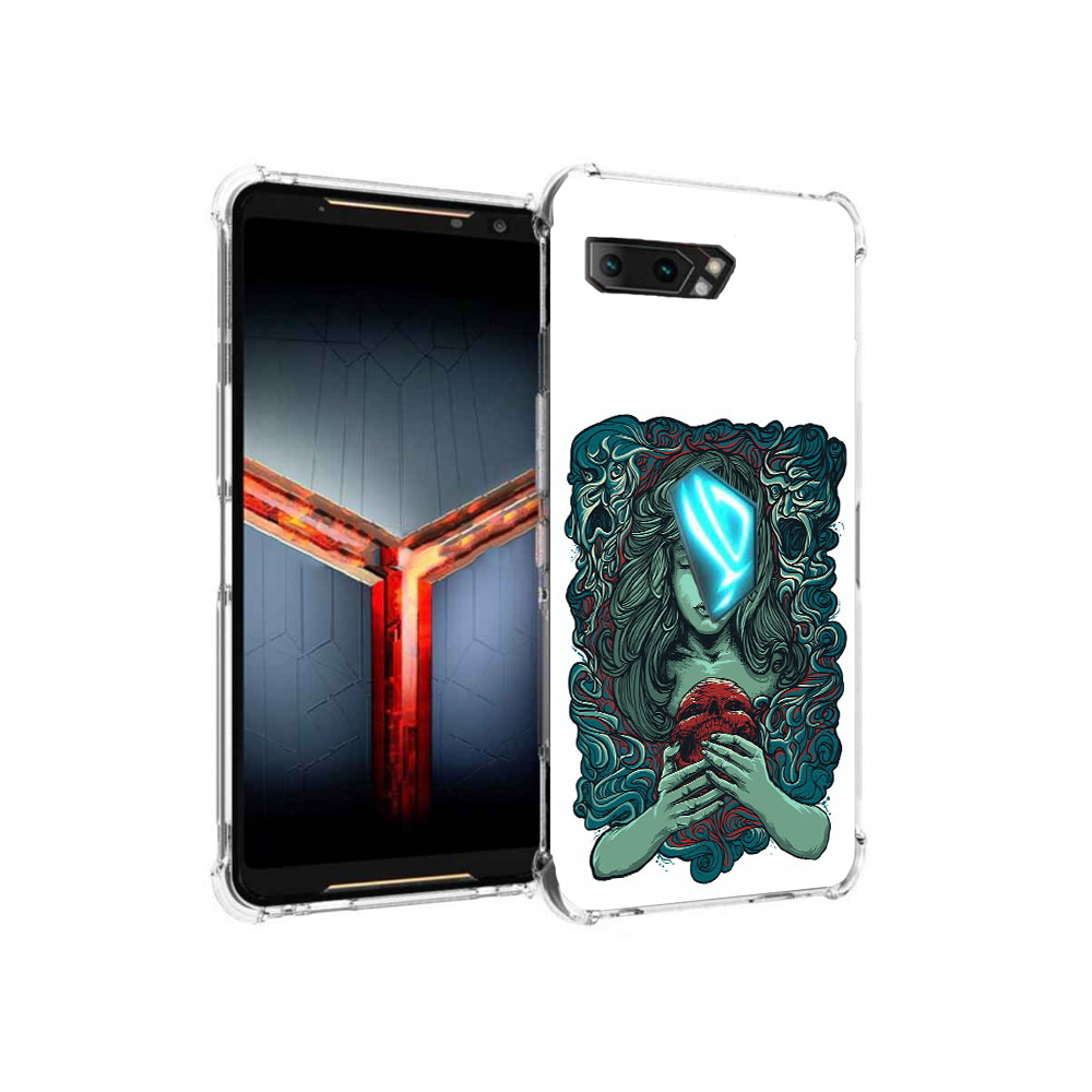 

Чехол MyPads Tocco для Asus ROG Phone 2 спящая девушка, Прозрачный, Tocco