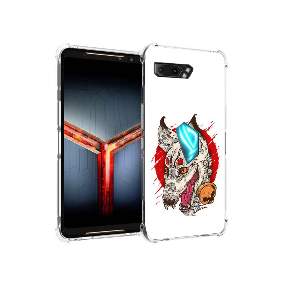 

Чехол MyPads Tocco для Asus ROG Phone 2 страшная собака, Прозрачный, Tocco