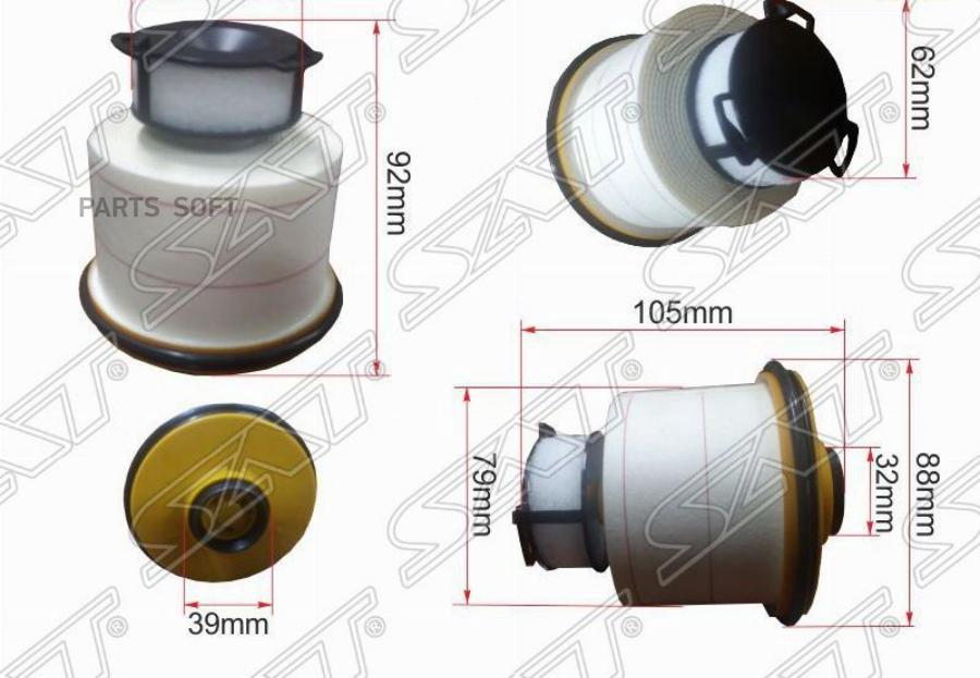 

Фильтр Топливный Toyota Lc Prado/Hilux 15- 1/2gdftv Sat арт. ST-23390-0L090