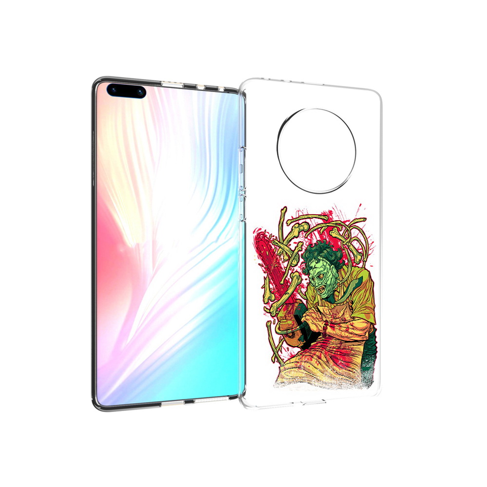 

Чехол MyPads Tocco для Huawei Mate 40 Pro яркий мясник, Прозрачный, Tocco