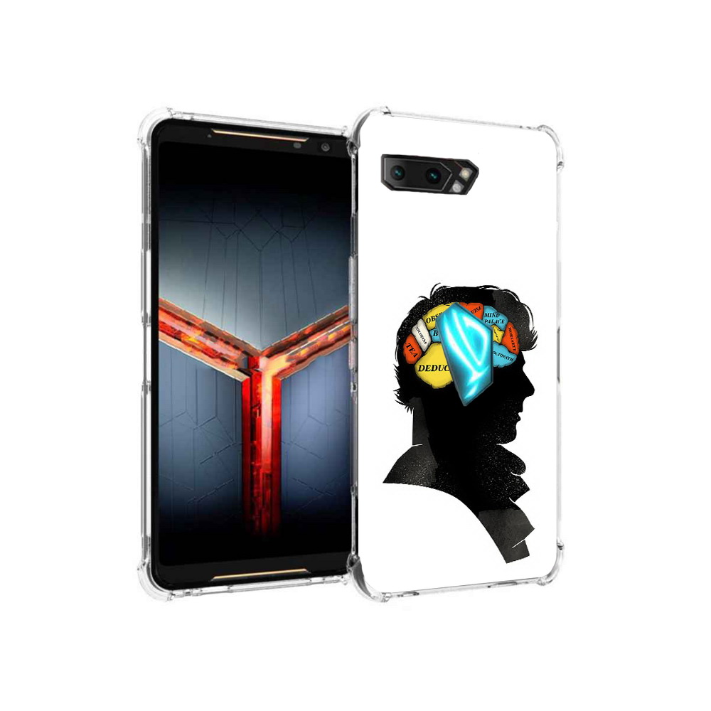 

Чехол MyPads Tocco для Asus ROG Phone 2 темный рисунок, Прозрачный, Tocco
