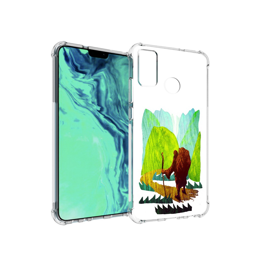 

Чехол MyPads Tocco для Huawei 9X Lite Лесная тропа, Прозрачный, Tocco