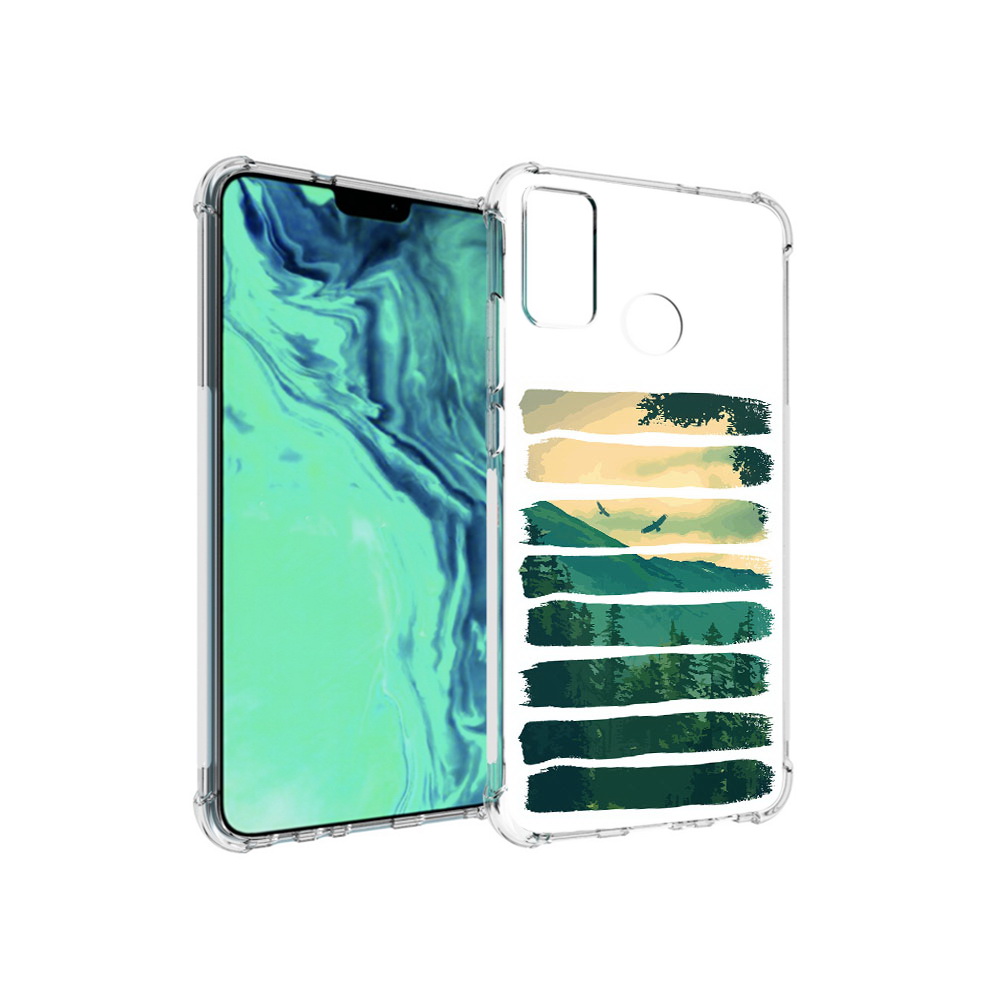 

Чехол MyPads Tocco для Huawei 9X Lite Лесная чаща, Прозрачный, Tocco