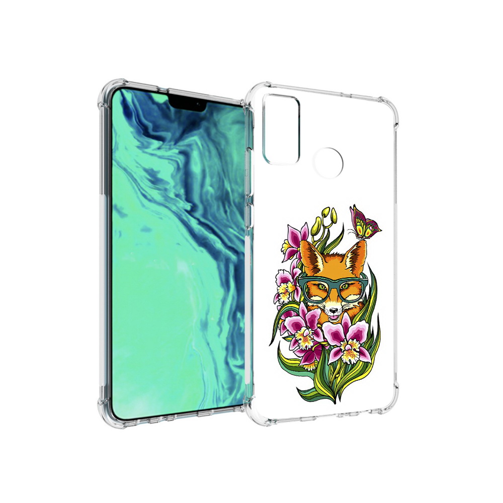 

Чехол MyPads Tocco для Huawei 9X Lite Лиса в цветах, Прозрачный, Tocco