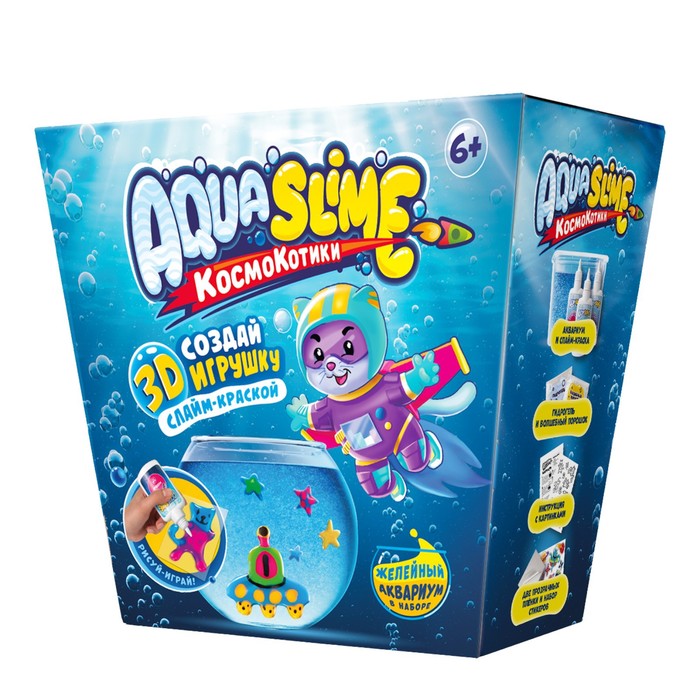 

Средний набор «Aqua Slime»: набор для изготовления фигурок из цветного геля