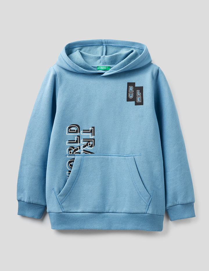 

Толстовка для мальчиков Benetton цв. голубой р.170, 21A_3EB5C2287