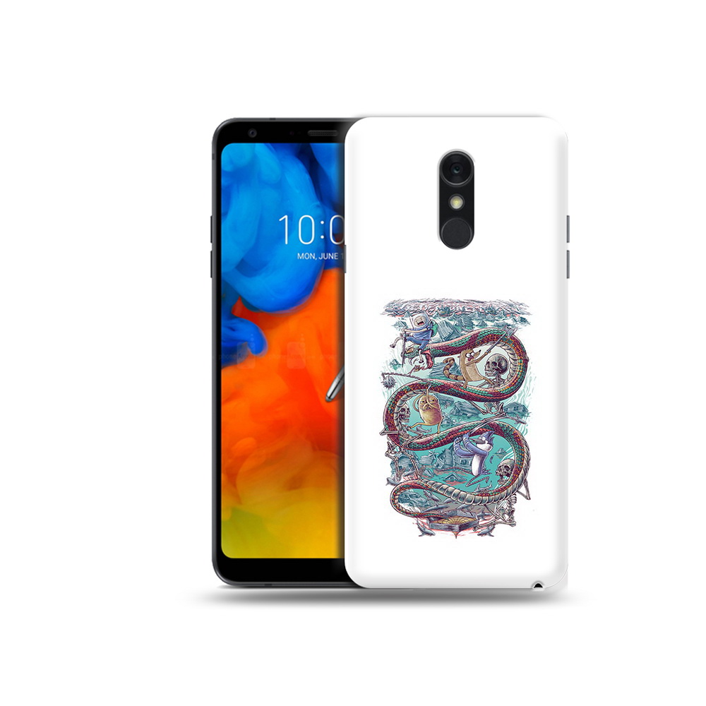 

Чехол MyPads Tocco для LG Q Stylus время приключений страшилка, Прозрачный, Tocco