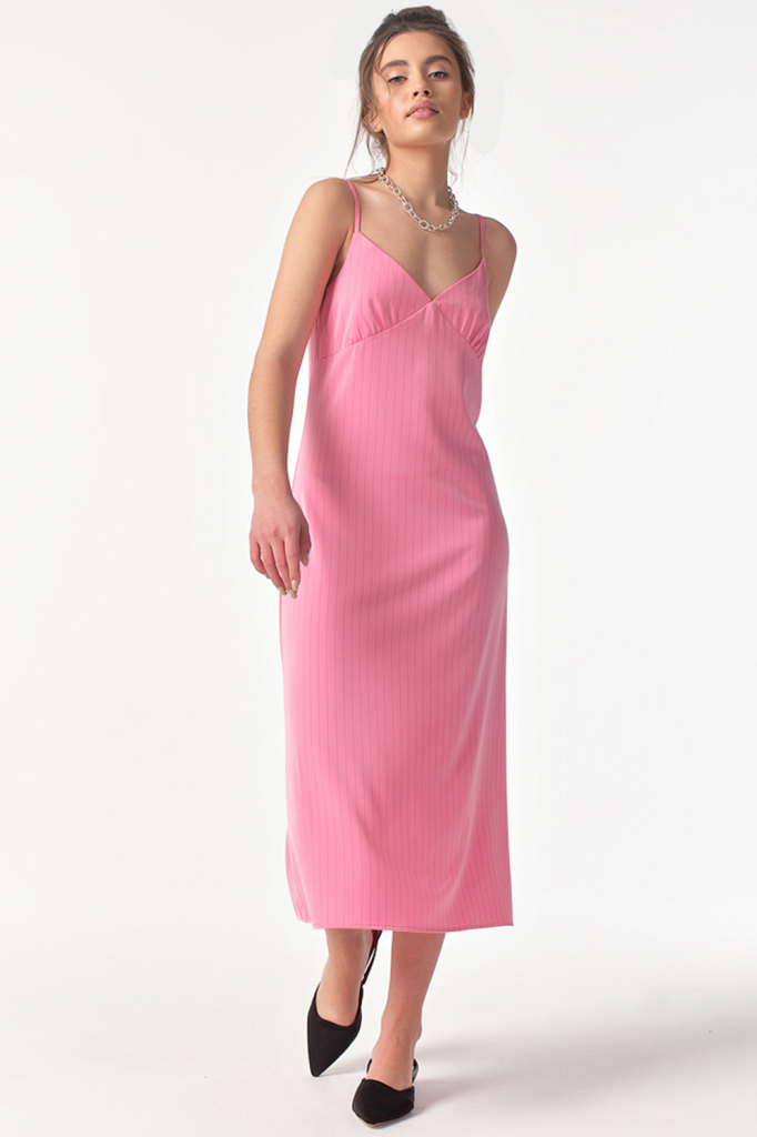 Платье женское Fly 8184.1-04-01 розовое 46 RU