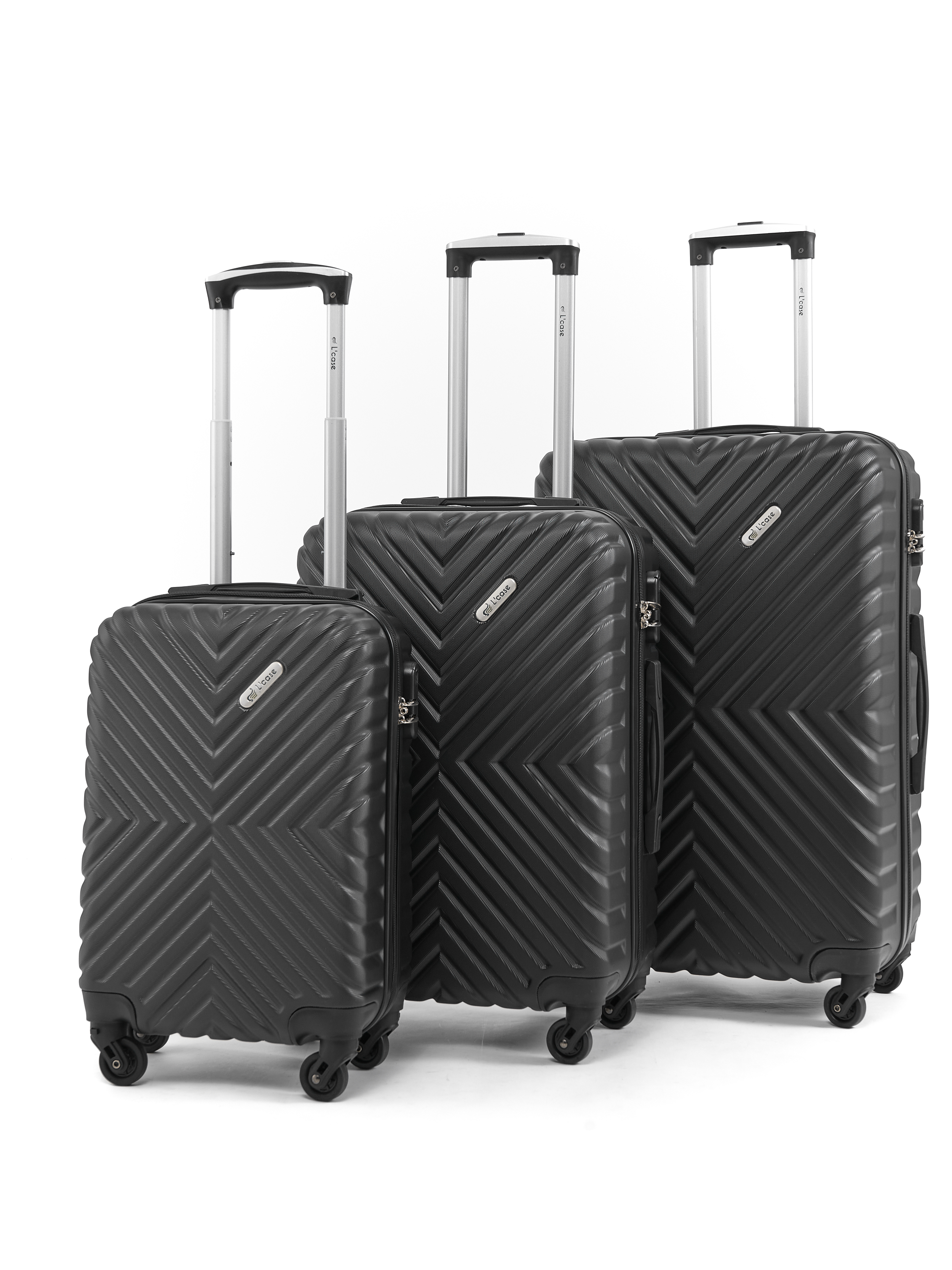 

Комплект чемоданов унисекс L'Case New-Delhi черный, S/M/L, New-Delhi_1