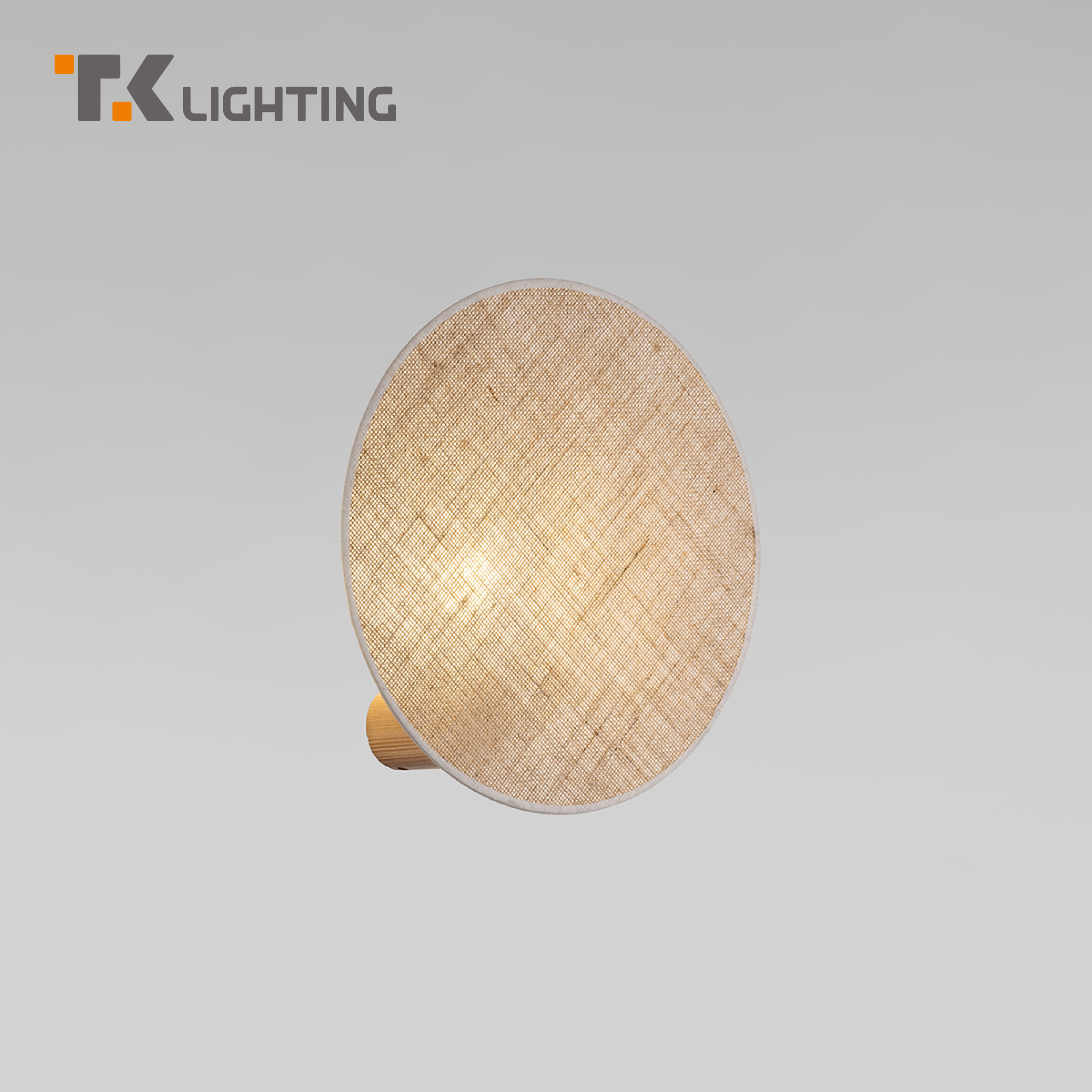 Бра без выключателя с тканевым рассеивателем TK Lighting Pulse 4814 Е27 коричневый