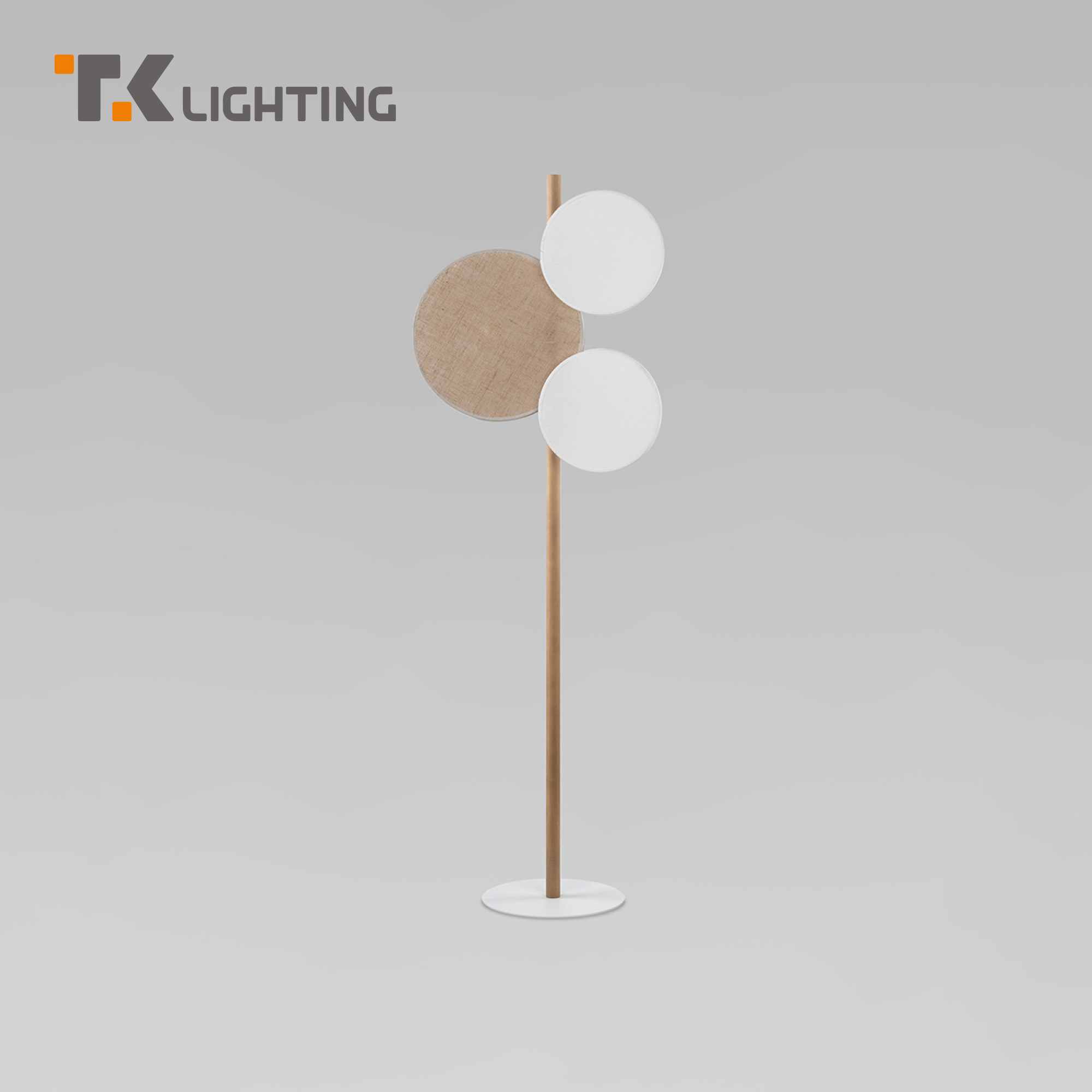 

Торшер на три рожка с тканевым рассеивателем TK Lighting Pulse 5960 Е27 коричневый/белый, Pulse