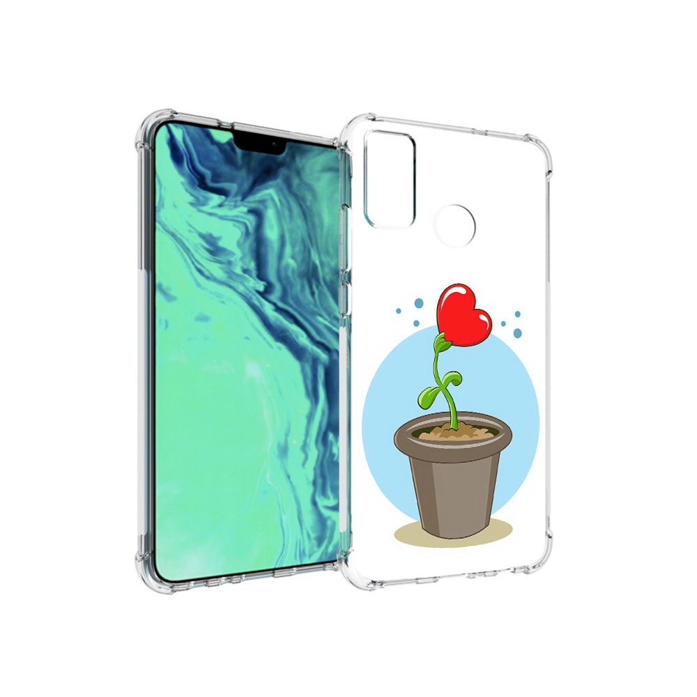 

Чехол MyPads Tocco для Huawei 9X Lite Растение любви 14 февраля, Прозрачный, Tocco