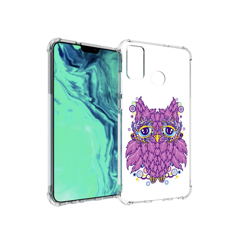 

Чехол MyPads Tocco для Huawei 9X Lite Розовая сова, Прозрачный, Tocco