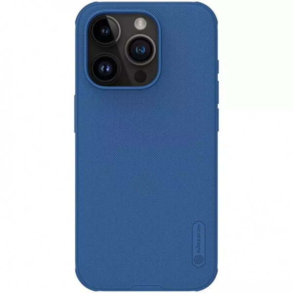 

Пластиковый чехол Nillkin Super Frosted Shield Magnetic для Apple iPhone 15 Pro, синий, Super Frosted Shield Magnetic