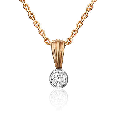 

Кулон из комбинированного золота PLATINA jewelry 03-0270-00-101-1111-30, бриллиант, 03-0270-00-101-1111-30
