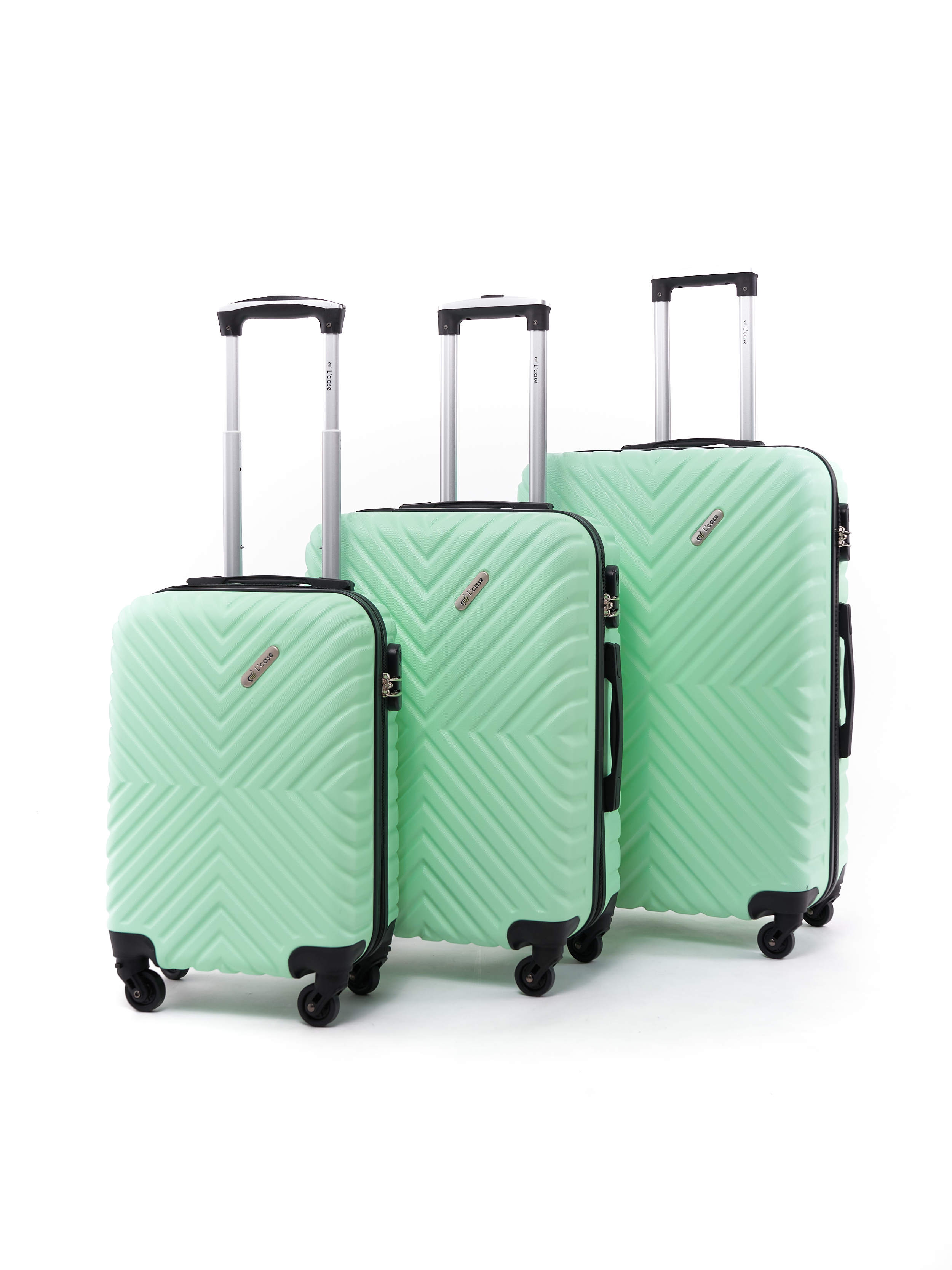 

Комплект чемоданов унисекс L'Case New Delhi мятный, Зеленый, New Delhi