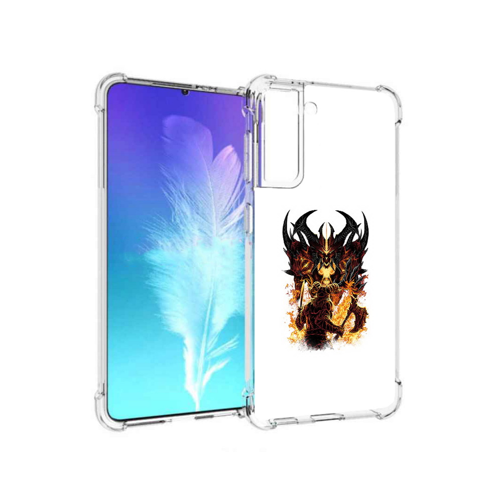 

Чехол MyPads Tocco для Samsung Galaxy S21 демон shadow fiend (PT157088.510.318), Прозрачный, Tocco