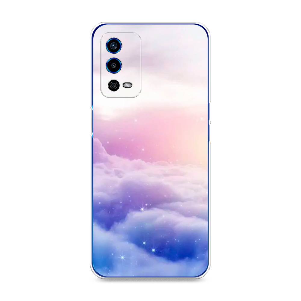 

Чехол для Oppo A55 4G "Небеса", Голубой;белый;розовый, 259150-2