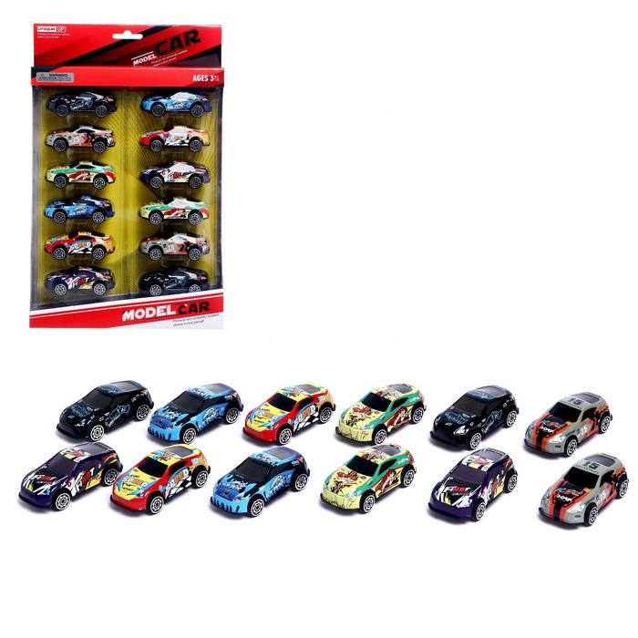 

Набор металлических машин SPEED, 12 штук