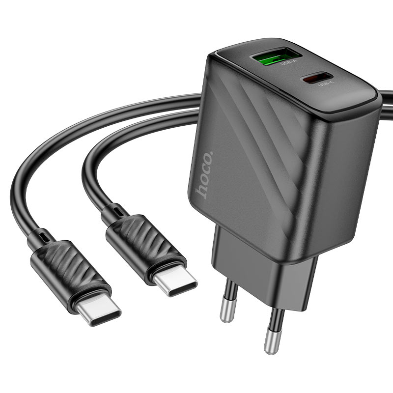 

Сетевое зарядное устройство Hoco CS23A Sunlight + кабель Type-C, 3 А, 1 м, черный, CS23A Sunlight